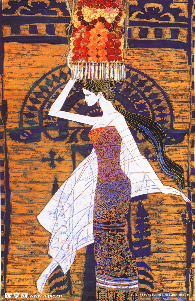 东南亚女人装饰画