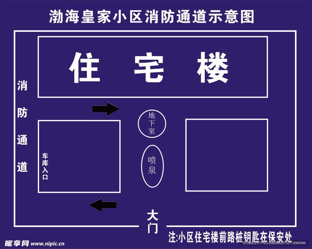 小区消防示意图