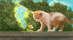 小猫可爱插画卡通背景素材