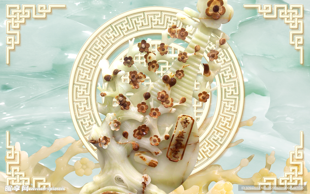 玉雕背景墙