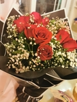 玫瑰花与满天星