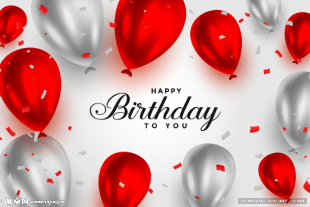 生日背景 生日派对 生日气球