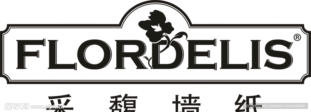 采馥墙纸标志