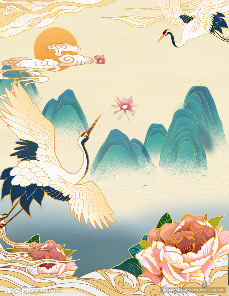 中国水墨元素