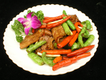杭椒炒烟肉