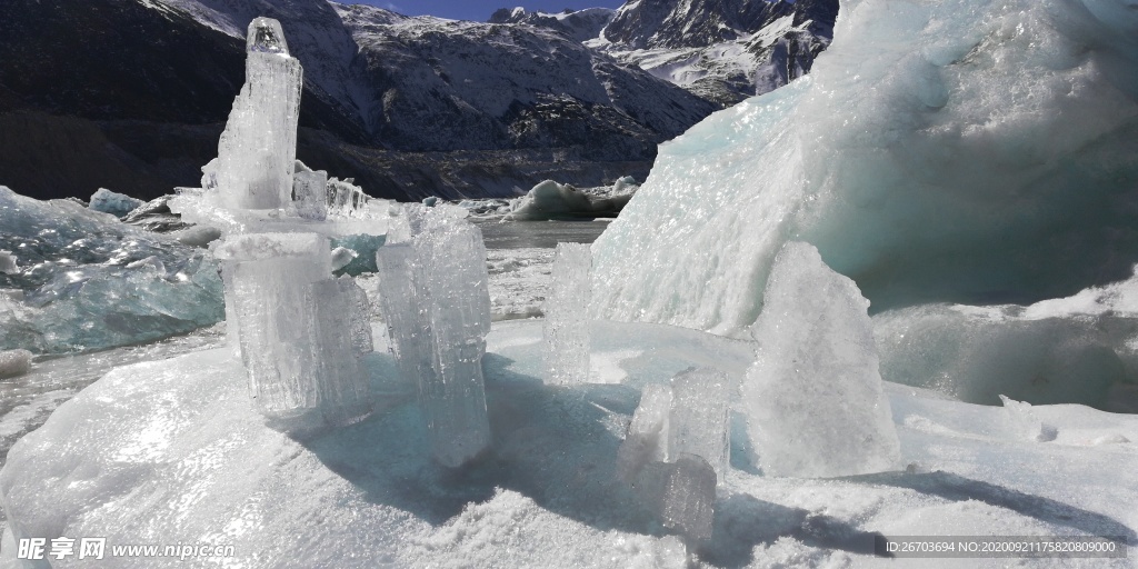 冰川雪地风光