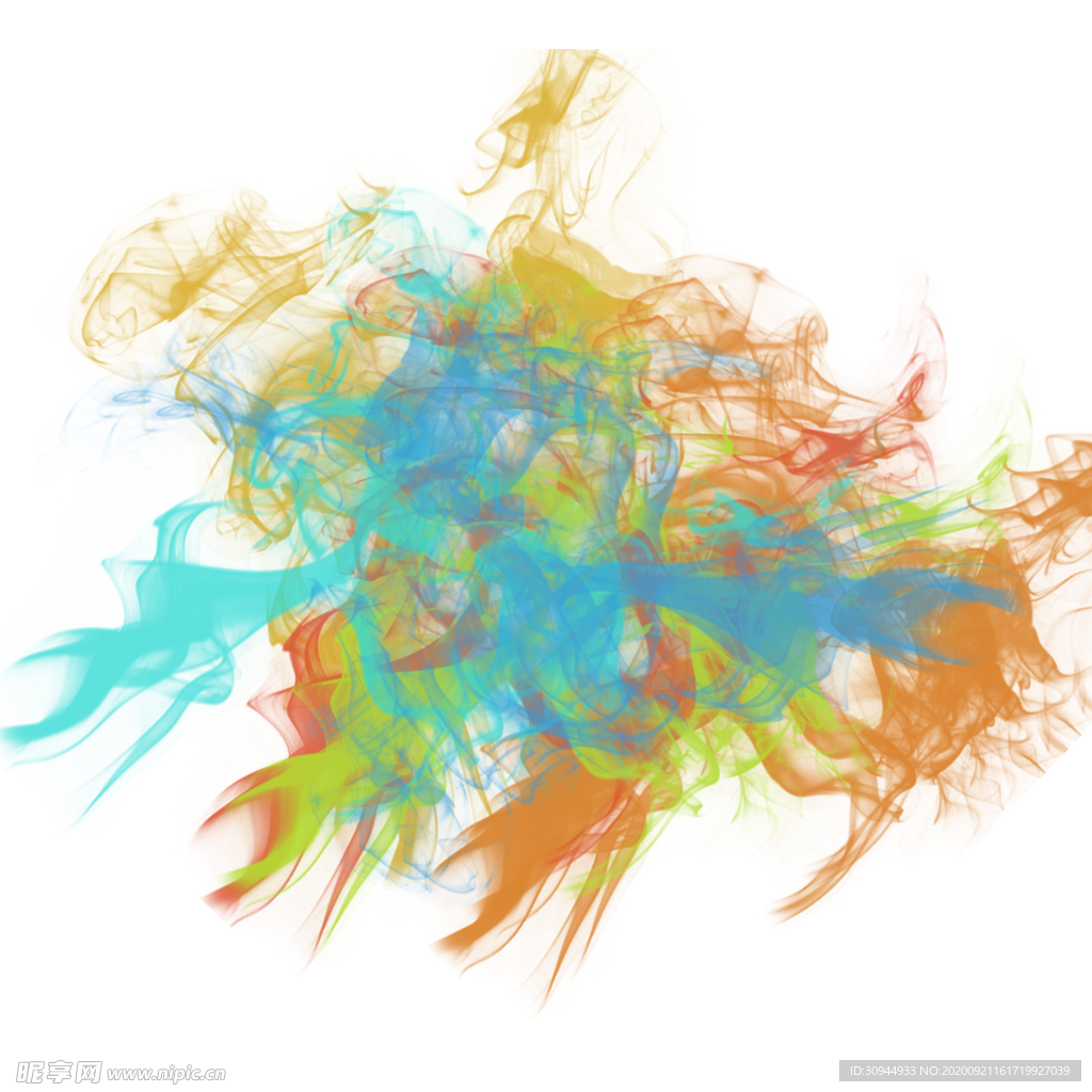 彩色烟雾素材
