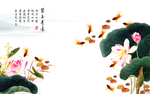 荷花背景墙