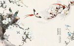 花鸟背景墙