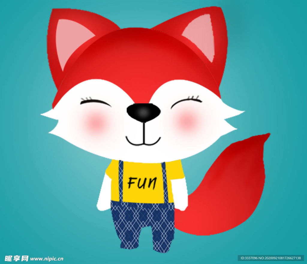 可爱狐狸设计图__动漫人物_动漫动画_设计图库_昵图网nipic.com
