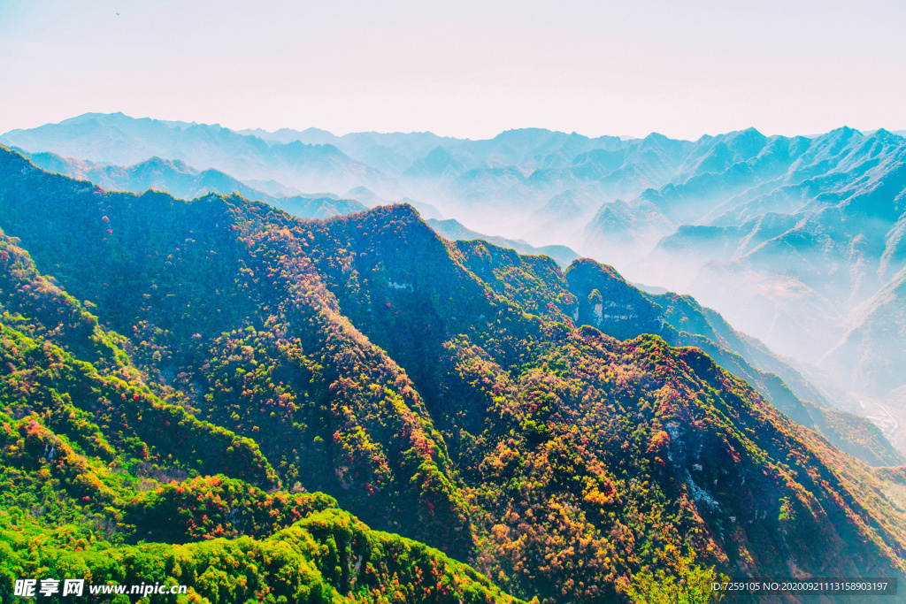 少华山秋景