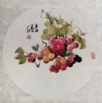 彩墨葡萄