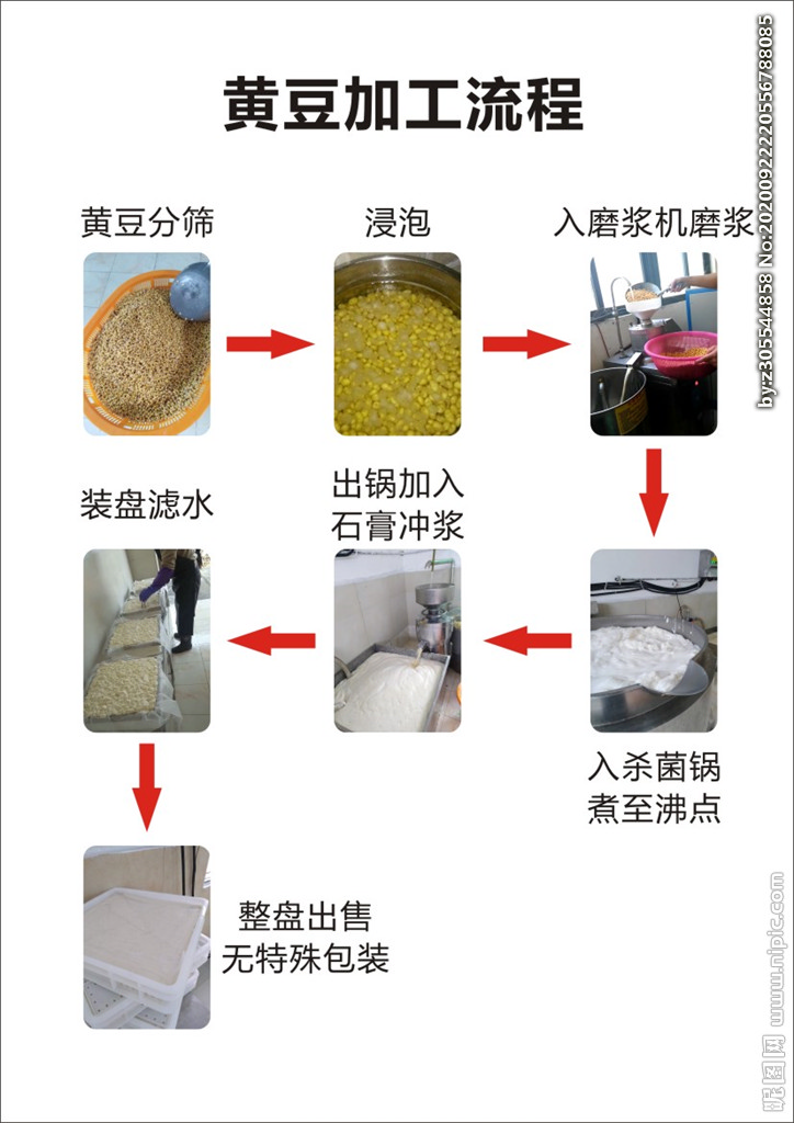 黄豆加工流程图