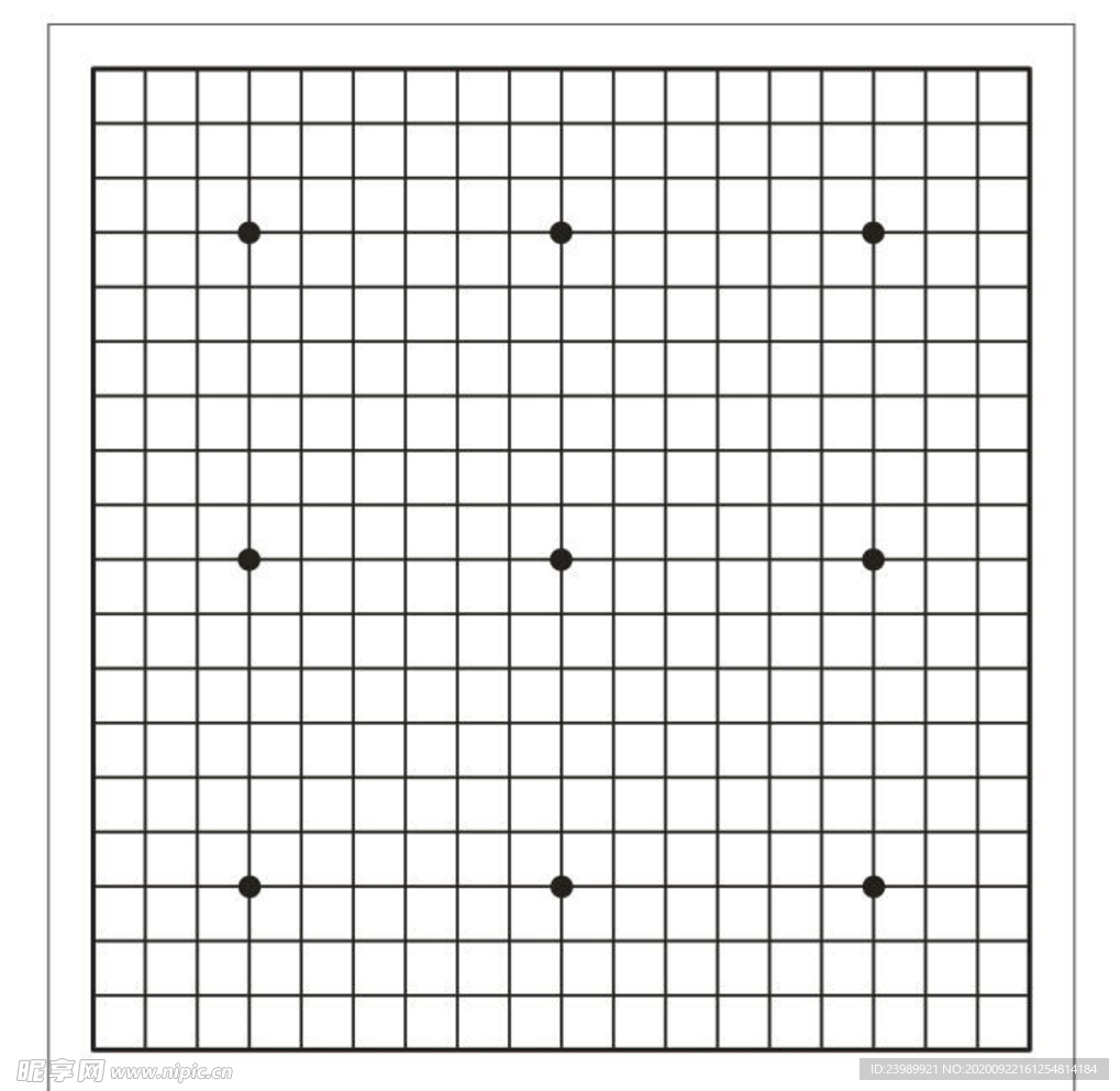 围棋不锈钢腐蚀牌双线