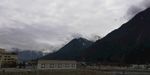 雪山乡村建筑风光