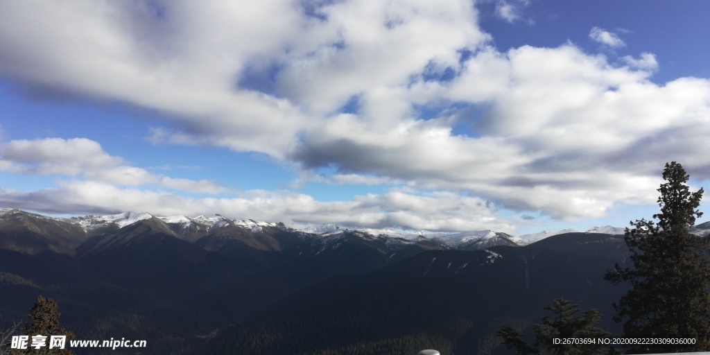 连绵大山风景