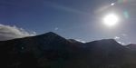 雪山日落