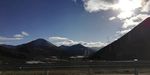 蓝天白云大山风光