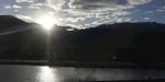 高山大河日出风景
