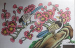 影雕花鸟