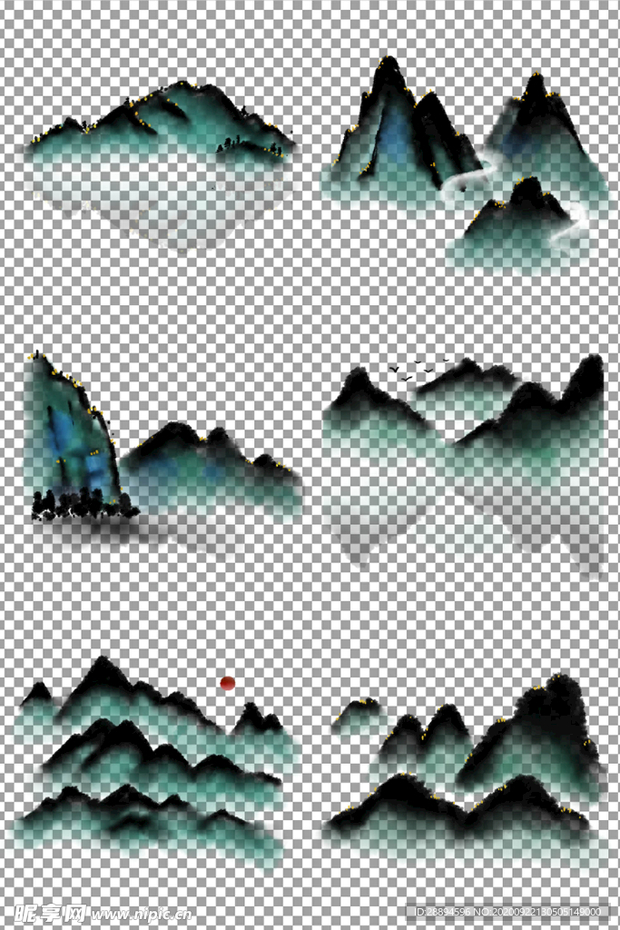 古风水墨山水
