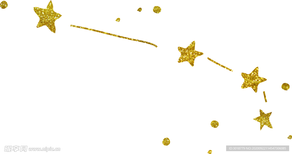 金色星形