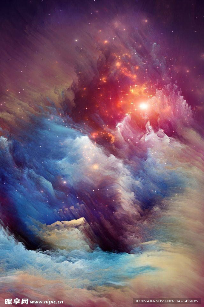 星空宇宙渐变色彩背景素材