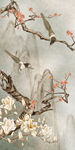 花鸟画 玉兰 梅花 玄关图