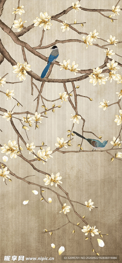 花鸟画 小鸟 玄关图