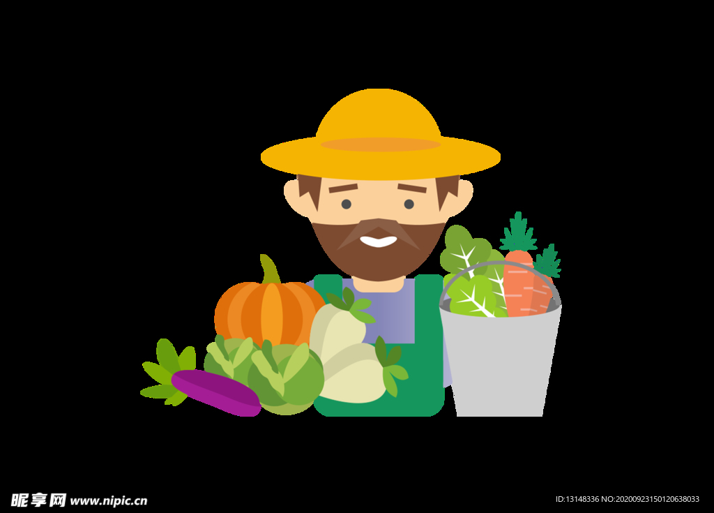 卡通 农夫