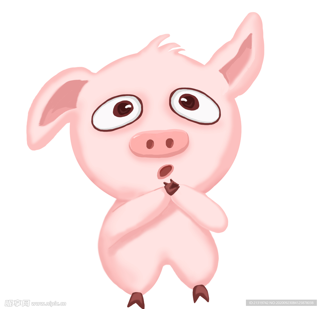 卡通猪 手绘猪
