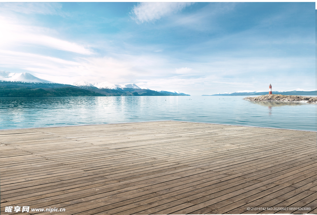 汽车海报背景 湖边背景