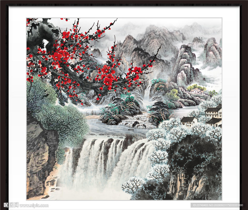 国画梅花