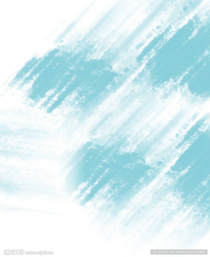 喷溅透明底蓝