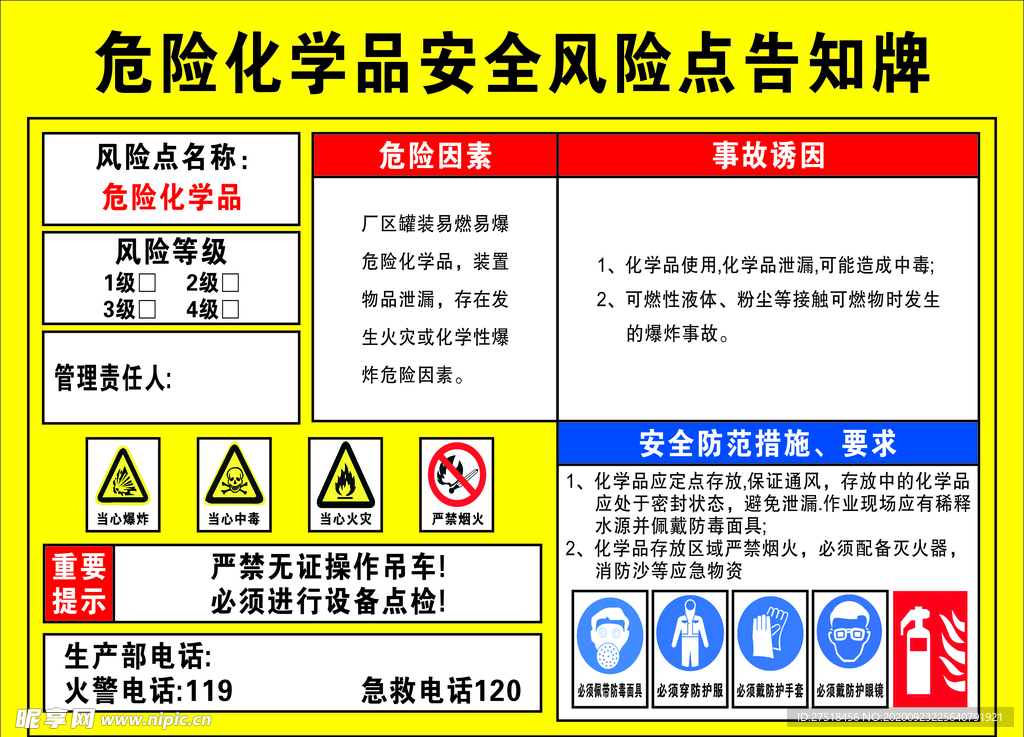 危险化学品告知牌