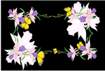 碎花 百合花