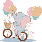 小象骑单车