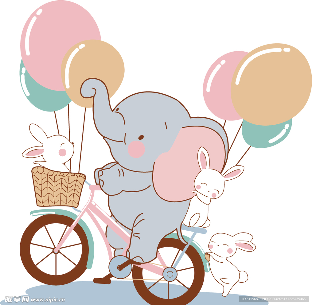 小象骑单车