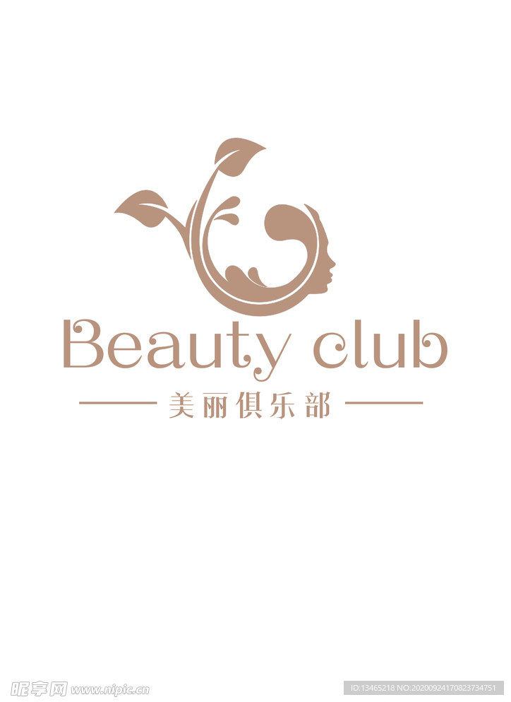 英文标志美丽俱乐部