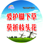 爱护花草牌