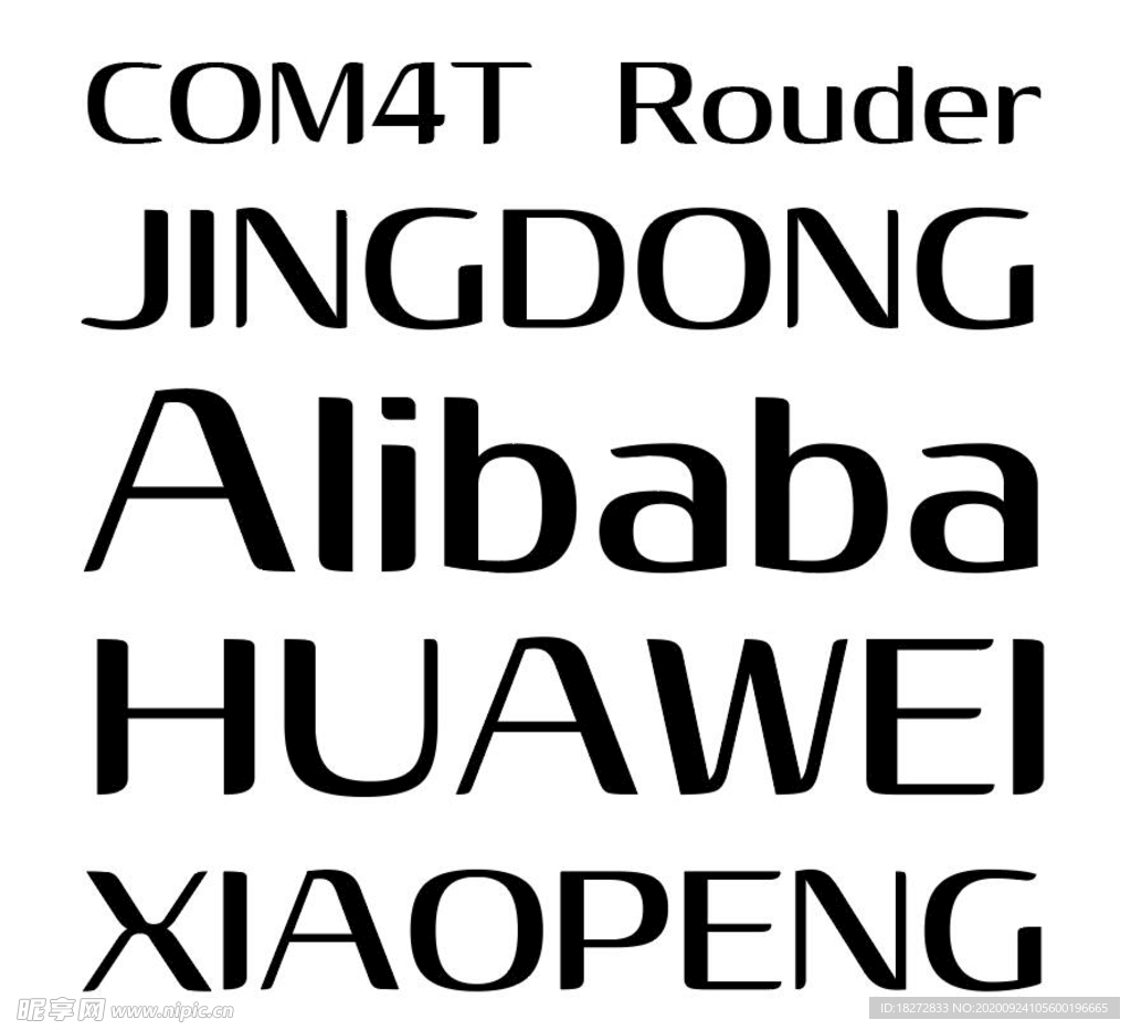 COM4T Rouder 字体