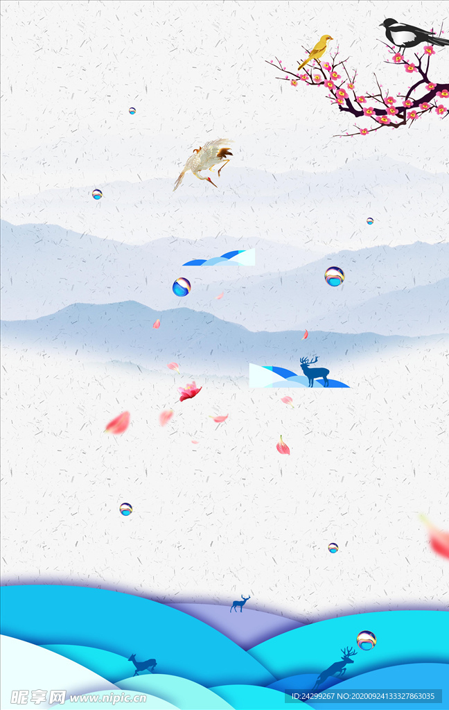 小鸟 梅花