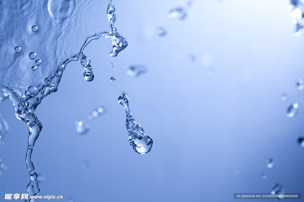 水滴 水花飞溅 水珠 水波荡漾