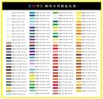 CMYK印刷色谱