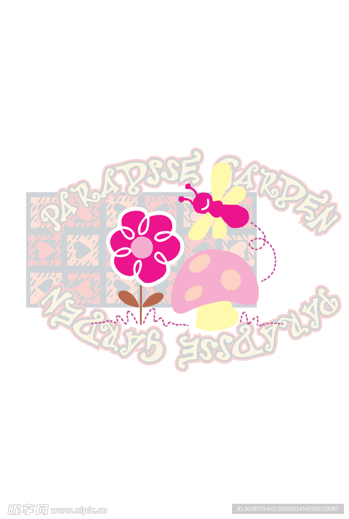 幼童印花
