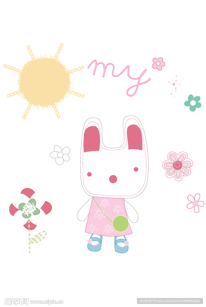 幼童印花