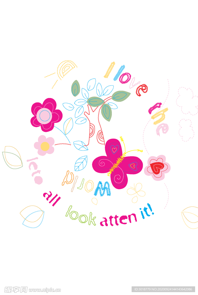 幼童印花