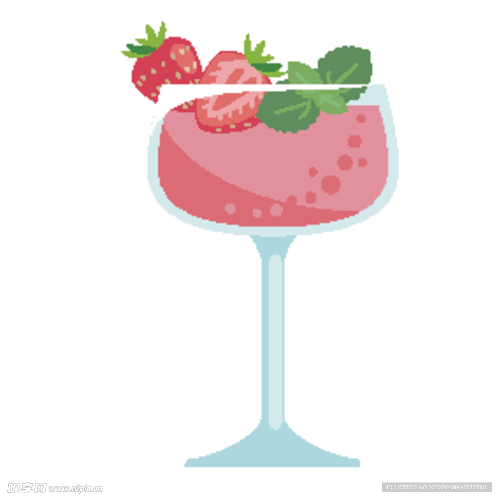 夏日冷饮矢量插画