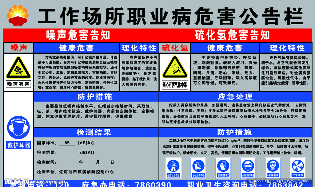 职业病危害告知栏