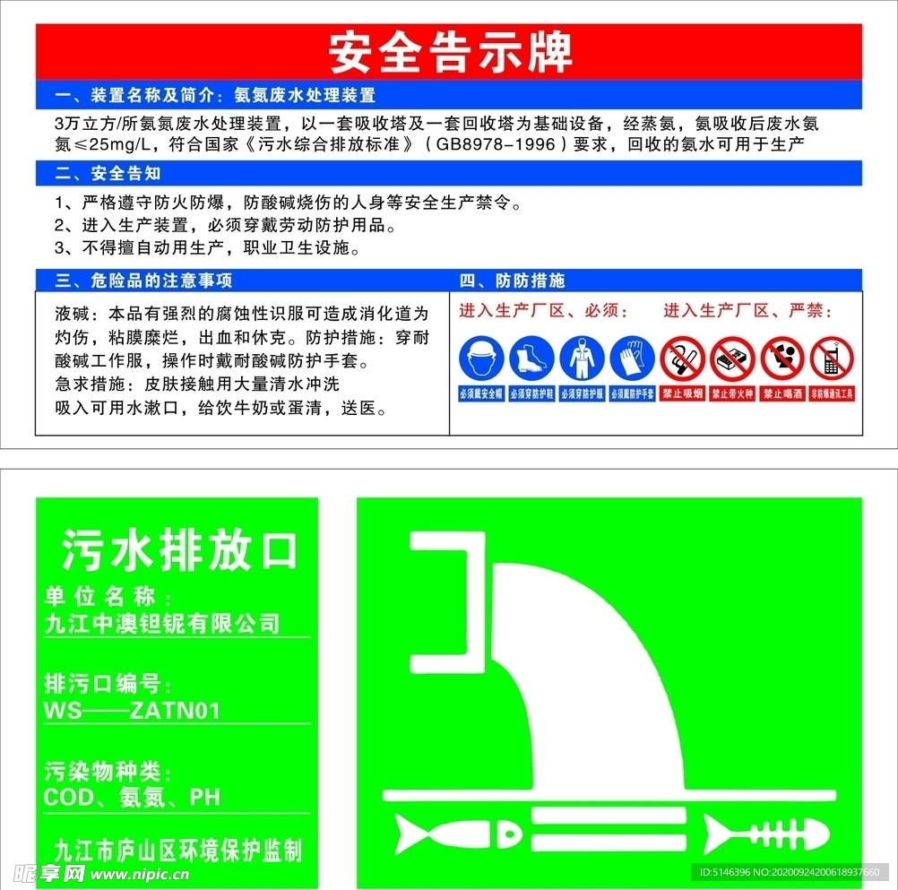 安全告知牌